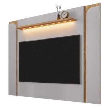 Imagem de Painel Suspenso TV 75 Polegadas 180 Cm Maresias Bechara Off White Cinamomo