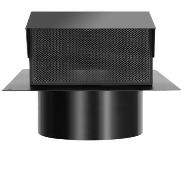 Imagem de Topfurn Ventilação De Teto 8 Polegadas Com Amortecedor E Grade Que Impede O Refluxo Do Fluxo Ar A Entrada Detritos No Duto, Tampa Removível, Para Sistemas Ou Tampas Secadoras, Feita Aço Inoxidável