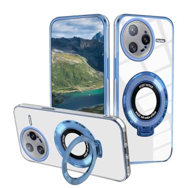 Imagem de Capa compatível com Xiaomi Poco F7 Ultra com suporte magnético, para capas de telefone Poco F7 Ultra, acessórios de montagem de carro transparentes de silicone Funda à prova de choque capa protetora