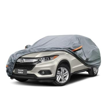 Imagem de GUNHYI Capa de carro premium com ajuste personalizado Honda HRV HR-V (1998-2025), 16 camadas, capa de carro resistente à prova d'água para todos os climas com porta com zíper para sol, chuva, neve