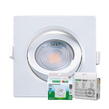 Imagem de Spot De Led Embutir Alltop Par20 Quadrado 7W Bivolt Taschibra 6500K Br