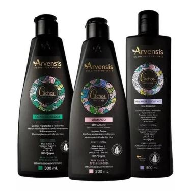 Imagem de Kit Arvensis Cachos Shampoo Condicionador Ativador Ondulados
