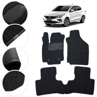 Imagem de Tapete Kapazi Automotivo Fiat Cronos 2017 a 2025 Preto