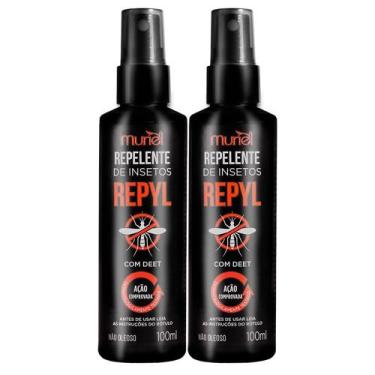 Imagem de Kit 2 unidades unidades Repelente Repyl Adulto Spray 100ml - Action