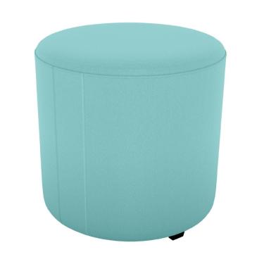 Imagem de Puff Redondo Copenhage 43cm Veludo Deluxe Milani Store Verde