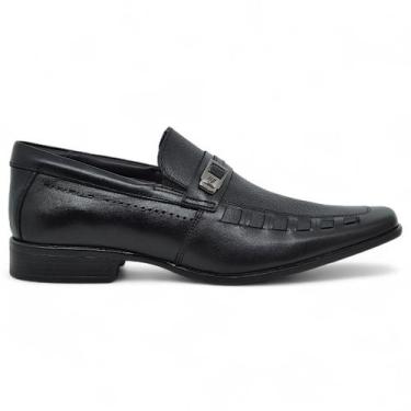 Imagem de Sapato Social Rafarillo Las Vegas Masculino Couro Conforto, Preto, 41