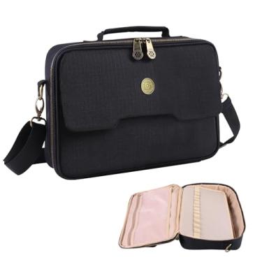 Imagem de ZIORS Capa bíblica para mulheres, bolsa de transporte para material de estudo bíblico, acessórios com alça de ombro, presente reutilizável para igreja cristã do dia das mães