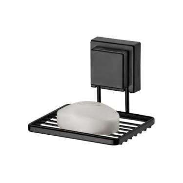 Imagem de Saboneteira parede preto fosco ventosa Future 8051PT,