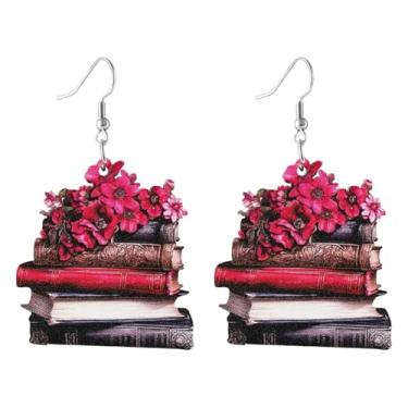 Imagem de Brincos pendentes criativos para professores, estudantes, lápis de madeira, régua, globo, tesouras, brincos pendentes para mulheres, joias para presente, Large, Metal, Sem pedra preciosa