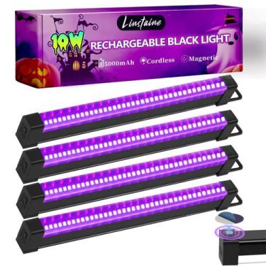 Imagem de Barra de luz preta Linstaine recarregável 10W 5000mAh 385-400nm