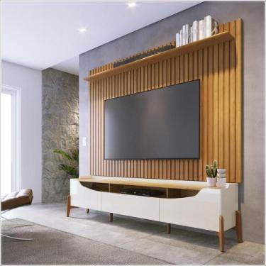 Imagem de Rack Para TV Studio 1.8 C/2 Portas MDF 12380 Off White Nature Imcal