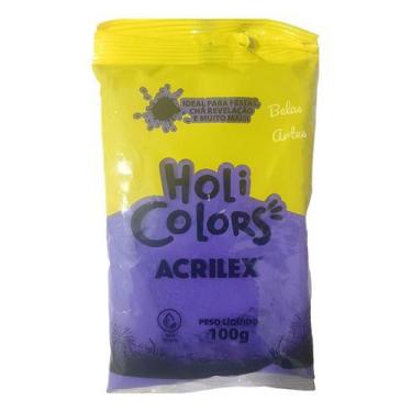Imagem de Pó Colorido Festa Holi Ensaio Fotográfico Chá Revelação 50gr - Acrilex