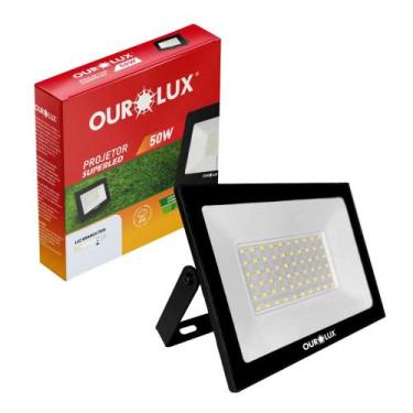 Imagem de Refletor Led 50w Watts Ip65 Blindado Áreas Externas Bivolt - Ourolux