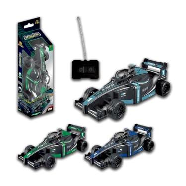 Imagem de Carrinho de controle remoto F1, controle o movimento com perfeição, sem fio, energizado por pilha, 15 CM de comprimento (Verde)