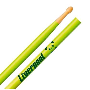 Imagem de Baqueta Liverpool Infantil Kids Series Amarela LL-KIDAM Urso Panda em Marfim de Tamanho Infantil