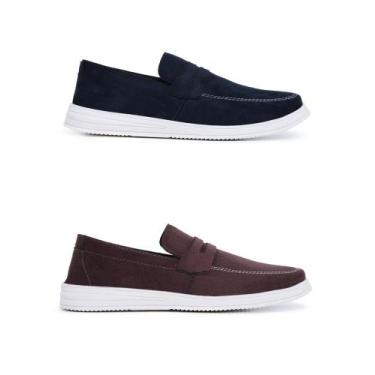 Imagem de Kit 2 Sapato Social Masculino Loafer Mocassim Oxford Tendencia Casual 