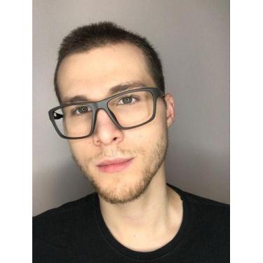 Imagem de Armação Óculos Grau Masculino Esporte Paulo Marrom - Palas Eyewear