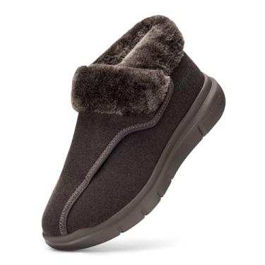 Imagem de FitVille Botas de inverno para diabéticos extra largas sapatos homem quentes e saudáveis para inchadas, Xarope castanho, 42.5 EU X-Ancho