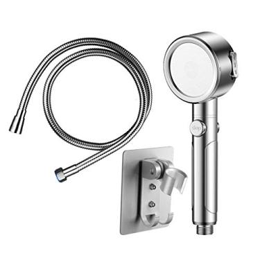 Imagem de WYUYIWH Cabeça de chuveiro pressurizada de mão cabeça de chuveiro pressurizada doméstica cabeça de chuveiro banheiro chuveiro