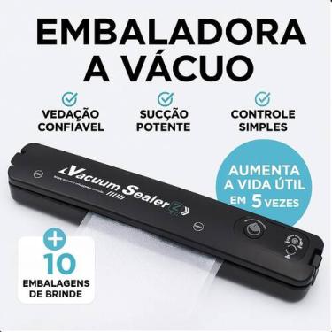 Imagem de Máquina Seladora Alimentos Portátil Bivolt Prática - ROMI