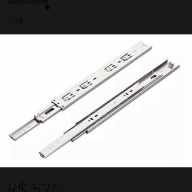 Imagem de 3 Pares Corrediça Telescópica Trilho/gaveta Light 25cm 03par - comerci