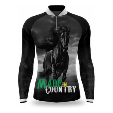 Imagem de Camisa Cavalo Cavalgada Agro Country Proteção Solar Uv50+ - Cavalo Agr