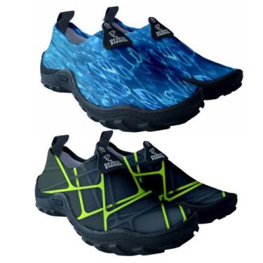 Imagem de Kit 2 Sapatilha Tenis Masculino Feminino Pesca Neoprene Água Terra Fut