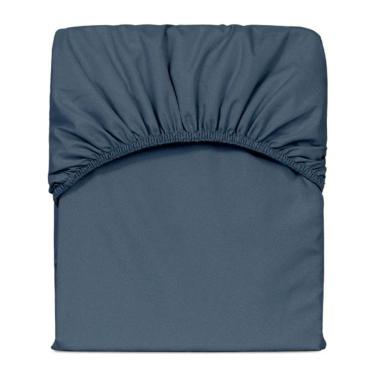 Imagem de Lençol Avulso King Slim Com Elástico Percal 200 Fios - Marinho