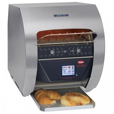 Imagem de Torradeira de Esteira Hatco TQ3400 ToastQwik em Aço Inoxidável com 2 Aberturas e Controles Digitais 110V, 1780W