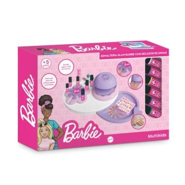 Imagem de Esmalteria Glam com Secador de Unha Barbie Multikids - BR2423