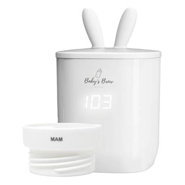 Imagem de Baby's Brew Aquecedor de mamadeira portátil com adaptador MAM (serve para mamadeiras de silicone MAM, Pombo e Nanobébebe)