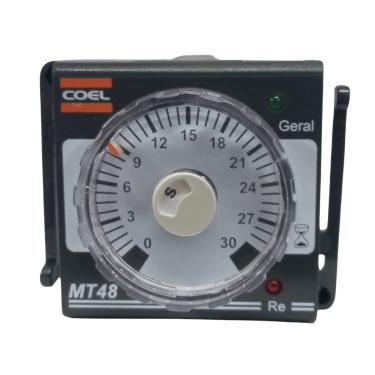 Imagem de Rele De Tempo 30 Seg./Min. 100 a 240Vca Cód. MT48H-R-F – Coel