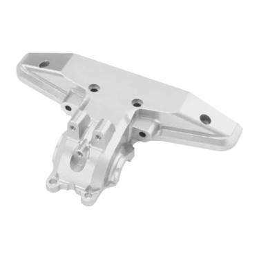 Imagem de KiBcsLic Tampa da caixa de câmbio traseira de carro RC 1/16, tampa do diferencial superior traseiro de metal para C8805 1/16 RC, acessórios, Prateado