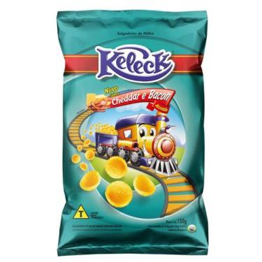 Imagem de Salgadinho keleck max cheddar e bacon 150 gr.