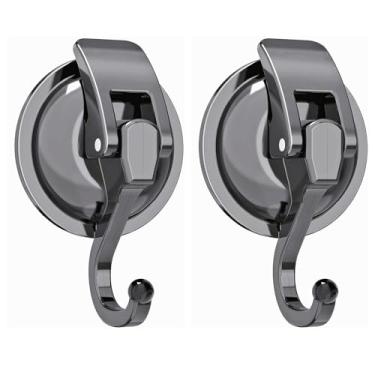 Imagem de Apkhgtb Ganchos de ventosa para chuveiro, banheiro, cozinha, vidro, janela, porta, azulejo, resistente, suporte de toalha com sucção a vácuo, ganchos de parede removíveis, cabide de guirlanda à prova