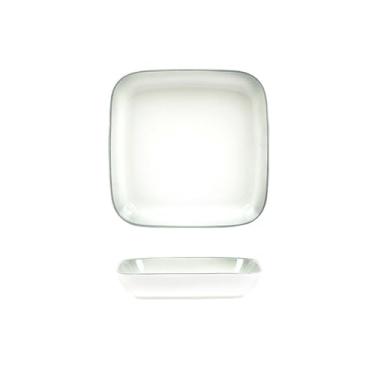 Imagem de Pratos de cerâmica com gradiente de cor sob o esmalte, utensílios domésticos simples e requintados - prato quadrado de 20 cm