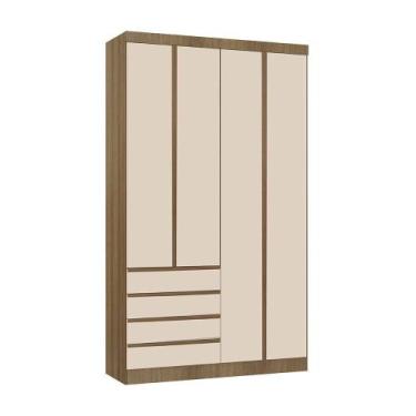 Imagem de Guarda Roupa Modulado 4 Portas E 4 Gavetas 134cm Veneza Luciane Móv Av