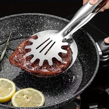Imagem de 3 peças multifuncionais para cozinhar e prender para bife, pão, salada e sobremesa