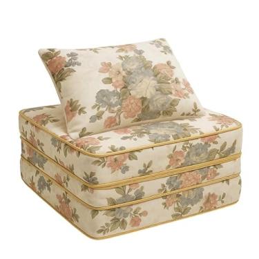 Imagem de Puff Multiuso 3 Em 1 Colchão Densidade D20 Visita Com Travesseiro Solteiro Vira Cama (Vira Cama Estampado)