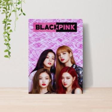 Imagem de Quadro Black Pink Kpop A4  Placa MDF 03 - Lomi Art
