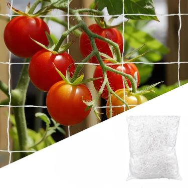 Imagem de Rede de treliça de jardim de 4 x 2,5 m - malha de poliéster resistente para plantas trepadeiras, vegetais e frutas