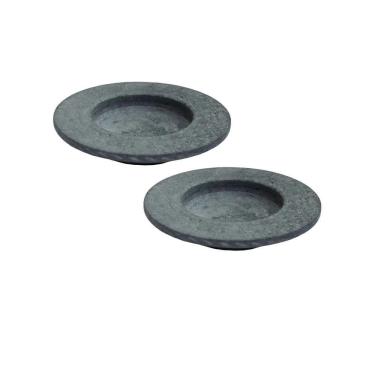 Imagem de Kit 2 Pratos Risoto Massa Chapéu Invertido Pedra Sabão 26Cm.