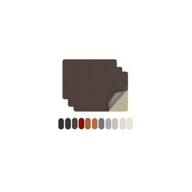 Imagem de Patch de reparo de couro autoadesivo de 3 peças de 20 x 28 cm, correção instantânea para móveis, assentos de carro, sofás, cadeiras de escritório, bolsas, vinil resistente a rasgos e kit de reparo de