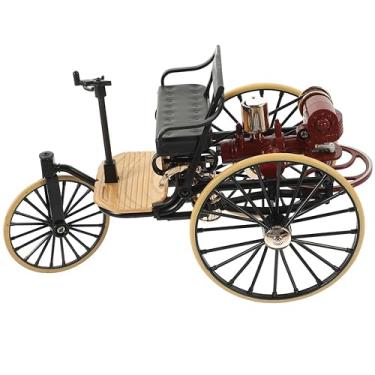Imagem de Zerodeko Modelos De Carros Antigos, Brinquedo Para Decoração Adultos, Artigos Casa, Bicicleta Retrô, Estatueta, Triciclo Quarto, Quartos, Em Miniatura, Preto