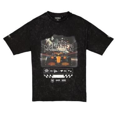 Imagem de Camiseta New Era McLaren Washed Graphic Preta-Masculino