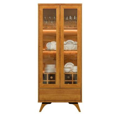 Imagem de Cristaleira Adega Reflecta 2 Portas De Vidro Com Led - Mavaular Naturalle