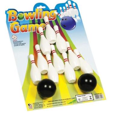 Imagem de Kit Jogo De Boliche Em Miniatura Pica Pau  