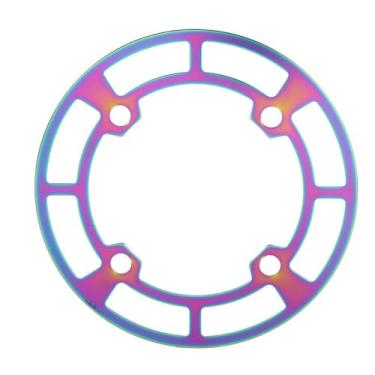 Imagem de Chiffonade Protetor de liga de alumínio para bicicletas de montanha - Capa protetora de pedaleira 104BCD compatível com rodas dentadas 32-36T (multicoloridas)