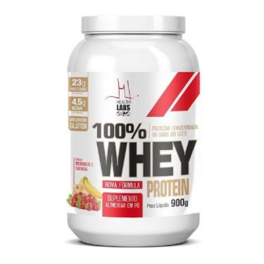 Imagem de Pure Whey Protein Health Labs Morango/Banana 900g