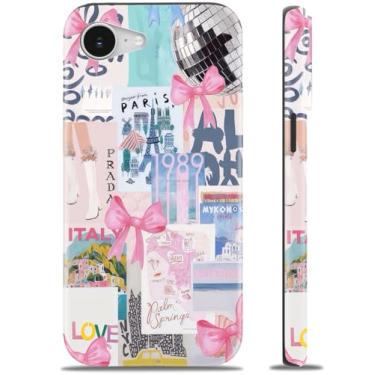 Imagem de MERRO Capa para iPhone 16e – Compatível com carregamento sem fio – Capa rígida de camada dupla e capa de silicone – Capa protetora para celular com lindos designs de flores silvestres para mulheres